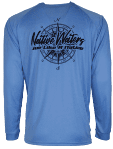 Native waters long sleeve tee.