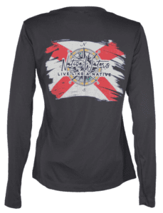 The women's florida flag long sleeve t - shirt.