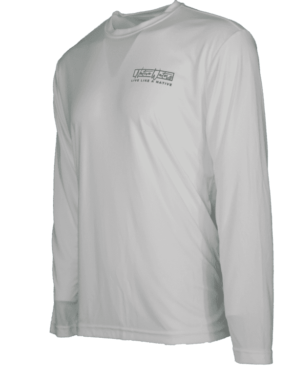 The men's Florida Flag With Compass Long Sleeve Performance t - shirt.