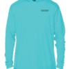 Shallow Water Series Long Sleeve Performance Hoodie - Water Blue - Image 2