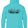 Shallow Water Series Long Sleeve Performance Hoodie - Water Blue